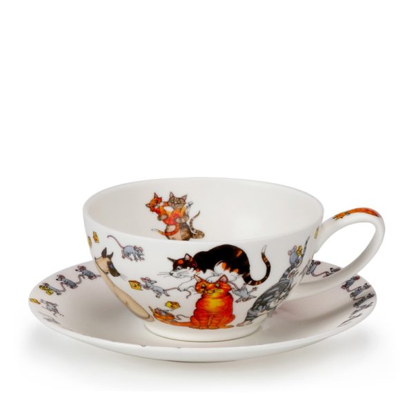 Porslin - Dunoon - Pussy Galore - Cup & Saucer - 0.25L