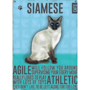 The Metal Sign Co - Fridge Magnet - Siamese