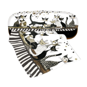 Glasögonetui med putsduk – Rosina Wachtmeister – Cats Sepia
