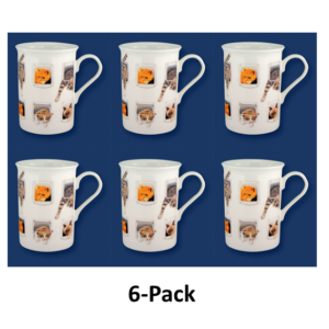 Porslin Mugg - Mugs - Heads & Tails - 6 pack