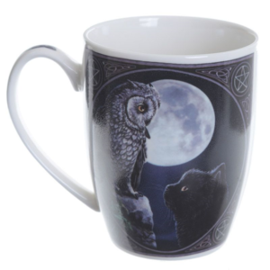 Porslin Mugg - Lisa Parker - Purrfect Wisdom Owl & Cat
