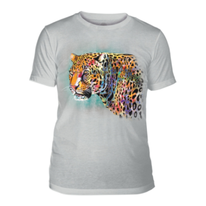 T-Shirt - Painted Cheetah - Grey Medium