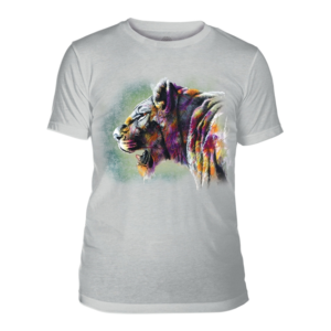T-Shirt - Painted Lion - Grey XL