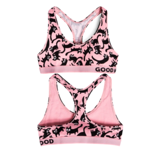 Bralette - Pink Cats - Large