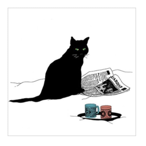 Paper Napkins – Servetter – Black Cat Journal