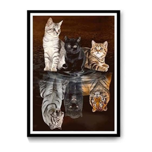 Painting - Diamond Painting - Cat and Tiger