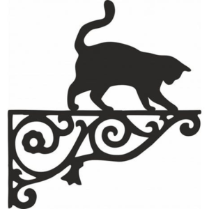 Hanging Basket Bracket - Cat On Edge