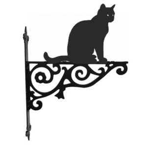 Hanging Basket Bracket - Cat Sitting