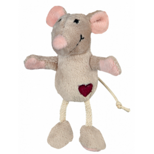 Leksak - Plyschmus 11 cm - beige