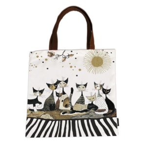 Bag - Väska - Art Shopping Bag - Rosina Wachtmeister - Cats Sepia