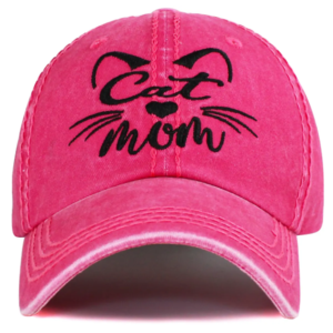 Baseball Cap - Cat Mom - Pink