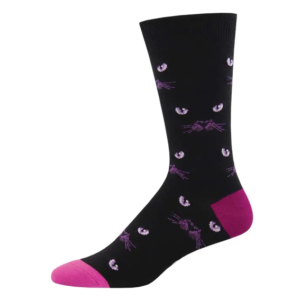 Strumpor - Socksmith - Cats Eyes - Purple/Black 41-46