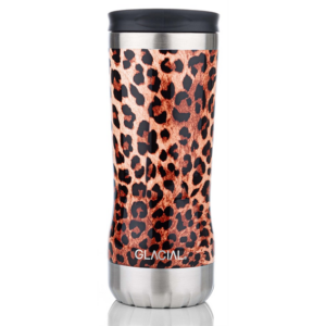Termosmugg - 350 ml - rostfri - leopard