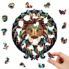 Pussel - Wood Jigsaw - Colourful Lion A4 - Bild 2