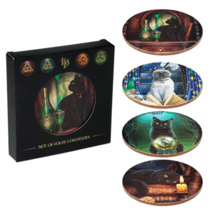 Glasunderlägg – Lisa Parker – Magic Katter – 4-pack