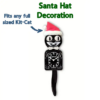 Santa hat - fits all full size Kit Cat Klocks