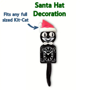 Santa hat - fits all full size Kit Cat Klocks