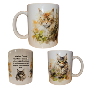 Porslin Mugg – Cat Breeds – Maine Coon – 325 ml