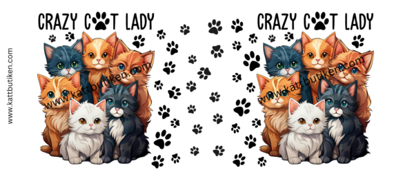 Porslin Mugg - Crazy Cat Lady - Bild 2