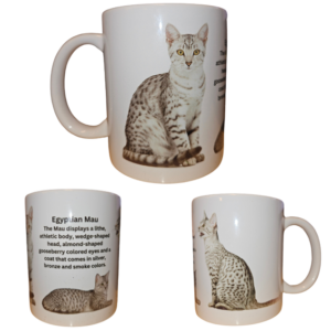 Porslin Mugg - Cat Breeds - Egyptian Mau