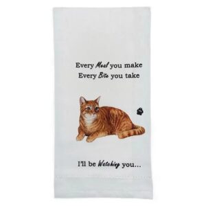 Kökshandduk - E&S - Tabby-Orange