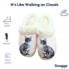 Slippers - Silver Tabby Cat - Snuggs - S/M - Bild 2