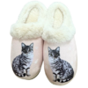 Slippers - Silver Tabby Cat - Snuggs - S/M