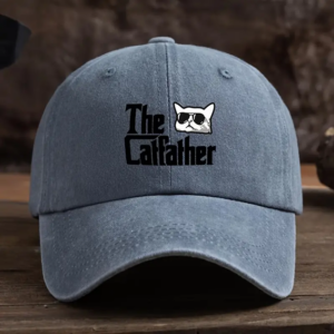 Baseball Cap - The Cat Father - Grey