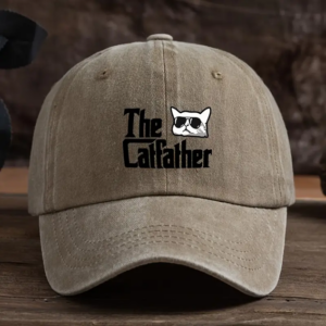 Baseball Cap - The Cat Father - Khanki