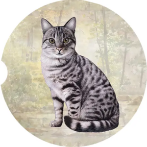 Underlägg bil - E&S Pets - Silver Tabby
