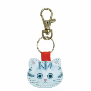 Nyckelring – Kawaii – Blå kattdesign