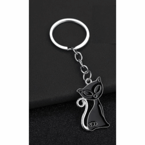 Nyckelring – Svart Katt – Söt Mini Charm Nyckelring