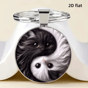 Nyckelring – Yin Yang – Katt