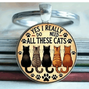 Nyckelring – Kattcitat – Kattass
