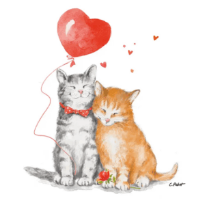Servetter – Love Cats – 33 × 33 cm