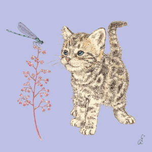 Servetter – Kitty Cat – 33 × 33 cm