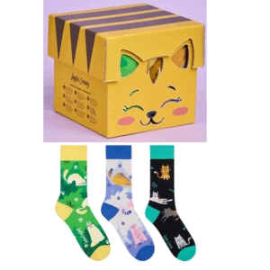 Strumpor – Presentset – Kattungebox – 3 par – 36–40