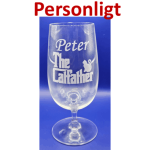 Graverat Ölglas – The Catfather – Personligt – 48 cl
