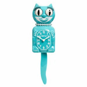 A20. Kit-Cat Klock – Vibrant Blue Turquoise - Lady - (Limited Edition)
