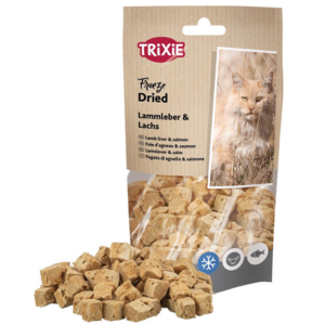 Frystorkad lammlever & lax – Kattgodis – 25 g