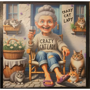 Pussel - Crazy Cat Lady – 1000 bitar