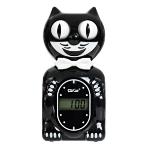 M02. Solar Digital Alarm - Kit-Cat Klock – Classic Black
