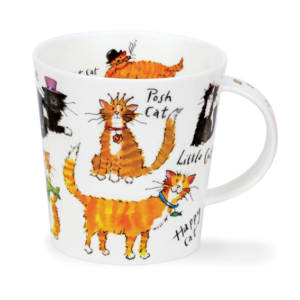 Mugg i Fine Bone China – A Cat’s Life – Dunoon Cairngorm – 480 ml