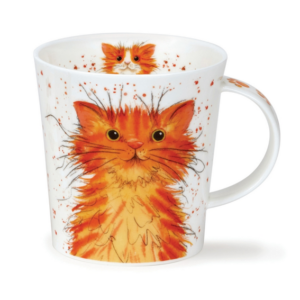Mugg i Fine Bone China – Catter Splatter Ginger – Dunoon Lomond – 320 ml