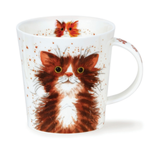 Mugg i Fine Bone China – Catter Splatter Tabby – Dunoon Lomond – 320 ml