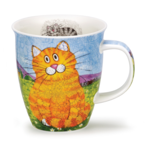 Mugg i Fine Bone China – Happy Cats Ginger – Dunoon Nevis – 480 ml