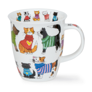 Mugg i Fine Bone China – Knitwits Cat – Dunoon Nevis – 480 ml