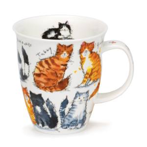 Mugg i Fine Bone China – Messy Cats – Dunoon Nevis – 480 ml