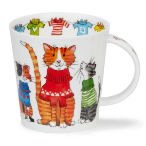 Mugg i Fine Bone China – Trendy Cats – Dunoon Benmore – 750 ml