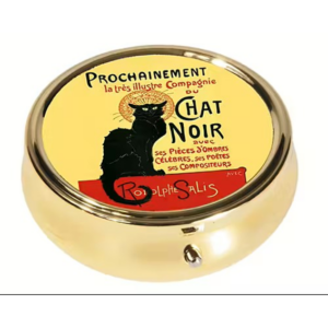 Pillerask med Spegel – Chat Noir – Stor (6 cm)
